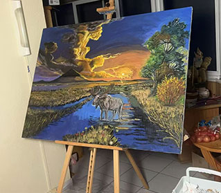 Produits de peinture à l'huile originaux